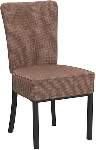 Miniatura 5 de LUCKYERMORE Juego de 2 sillas de comedor de cuero modernas con tapizado totalmente montado, resistente, resistente de mediados de siglo, cuero de