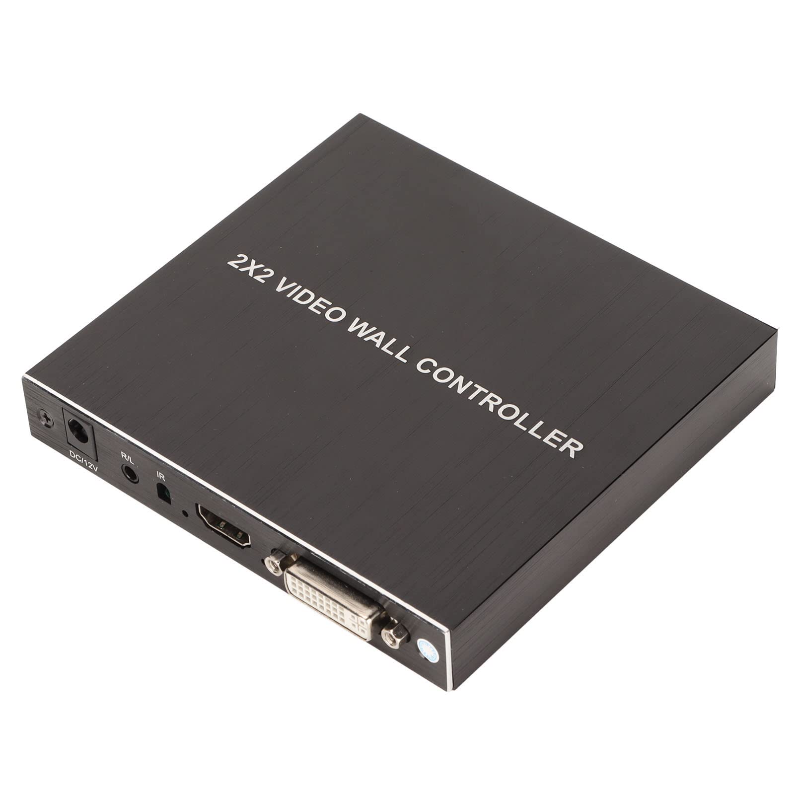 Controller Video Wall, Processore di Immagini Video HDMI 1080P, Processore Video HDMI 4K 2X2 Delayless Splicing a 4 Canali con Telecomando per Computer Laptop PC, Supporto Rotazione di 180 Gradi(EU)