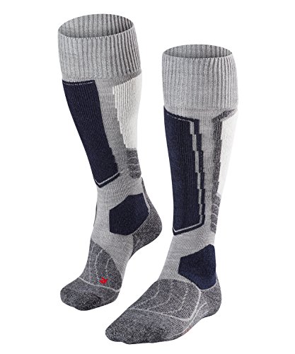 FALKE Damen, Skisocken SK1 Merinowollmischung, 1 er Pack, m.grey mel, 35-36 FALKE Damen, Skisocken SK1 Merinowollmischung, 1 er Pack, m.grey mel, 35-36