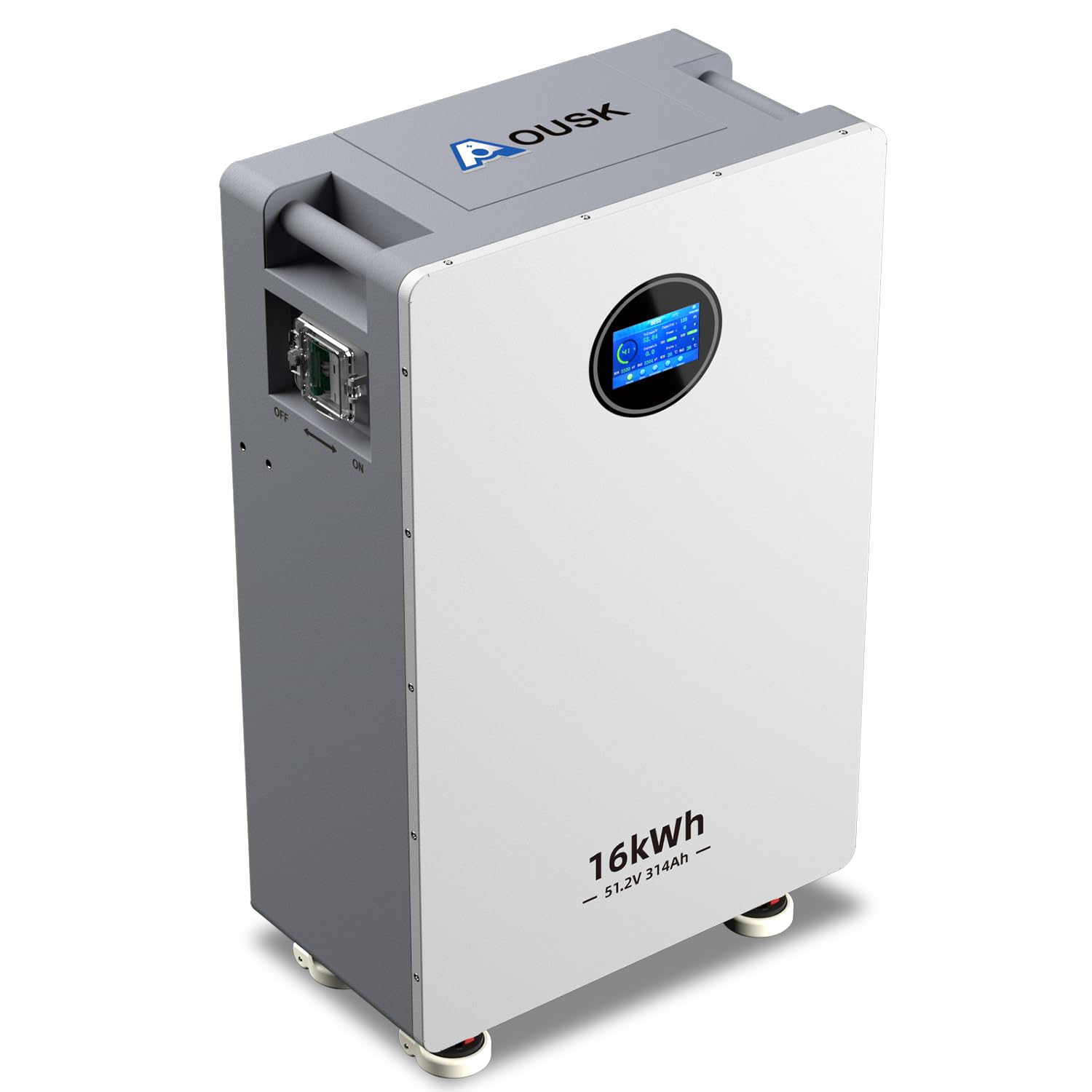 Build in 200A BMS Energy Storage with Breakers RS485/CAN/RS232, Ideal for Home Backup, Off-Grid, Solar System 48V 314Ah Lifepo4 16.08kWh Lithium Battery