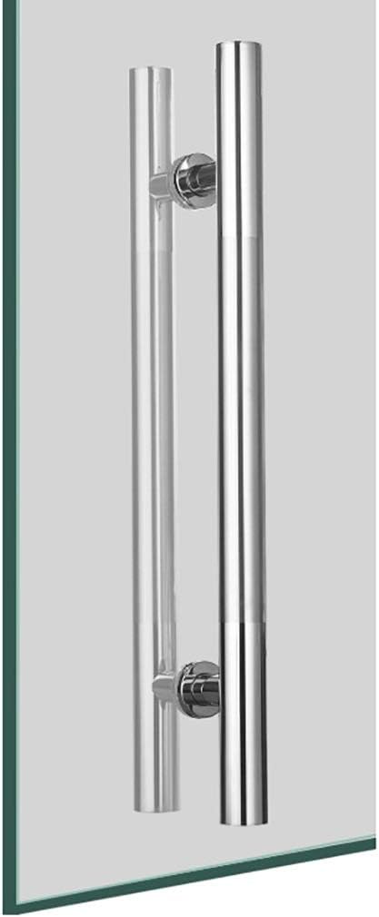 Gate Hardware Glass Door Handle Indoor and Outdoor Stainless Steel Handle Metal Door Wooden Door Push-Pull Door Handle(500×300mm)