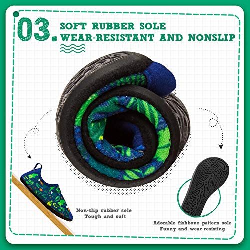 CROVA Toddler Kids Water Shoes Quick Dry Barefoot Beach Shoes Non-Slip Swim Water Socks for Kids Toddler Girls - Image 3