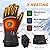 Heated Gloves for Men - Rechargeable Electric Battery Heated Gloves for Men and Women Touchscreen Winter Thermal Glove with 3 Heating Levels Waterproof Heated Gloves for Hunting Fishing (JRST-001)