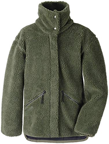 Didriksons Fleecejacke Jacke Bern Girl's Youth Jacket dunkelgrün atmungsaktiv (140)