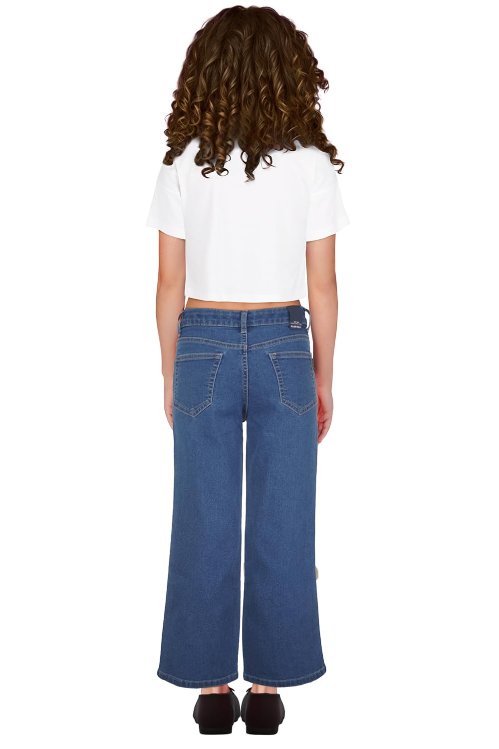 Allen Solly Girl's Regular Jeans (AGDNCWLBP14952_Blue - Image 2 thumbnail