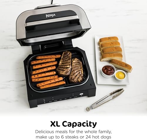 Ninja® Foodi® Smart XL 6-in-1 Indoor Grill & Air Fryer, Black/Silver, DG551 — view 5