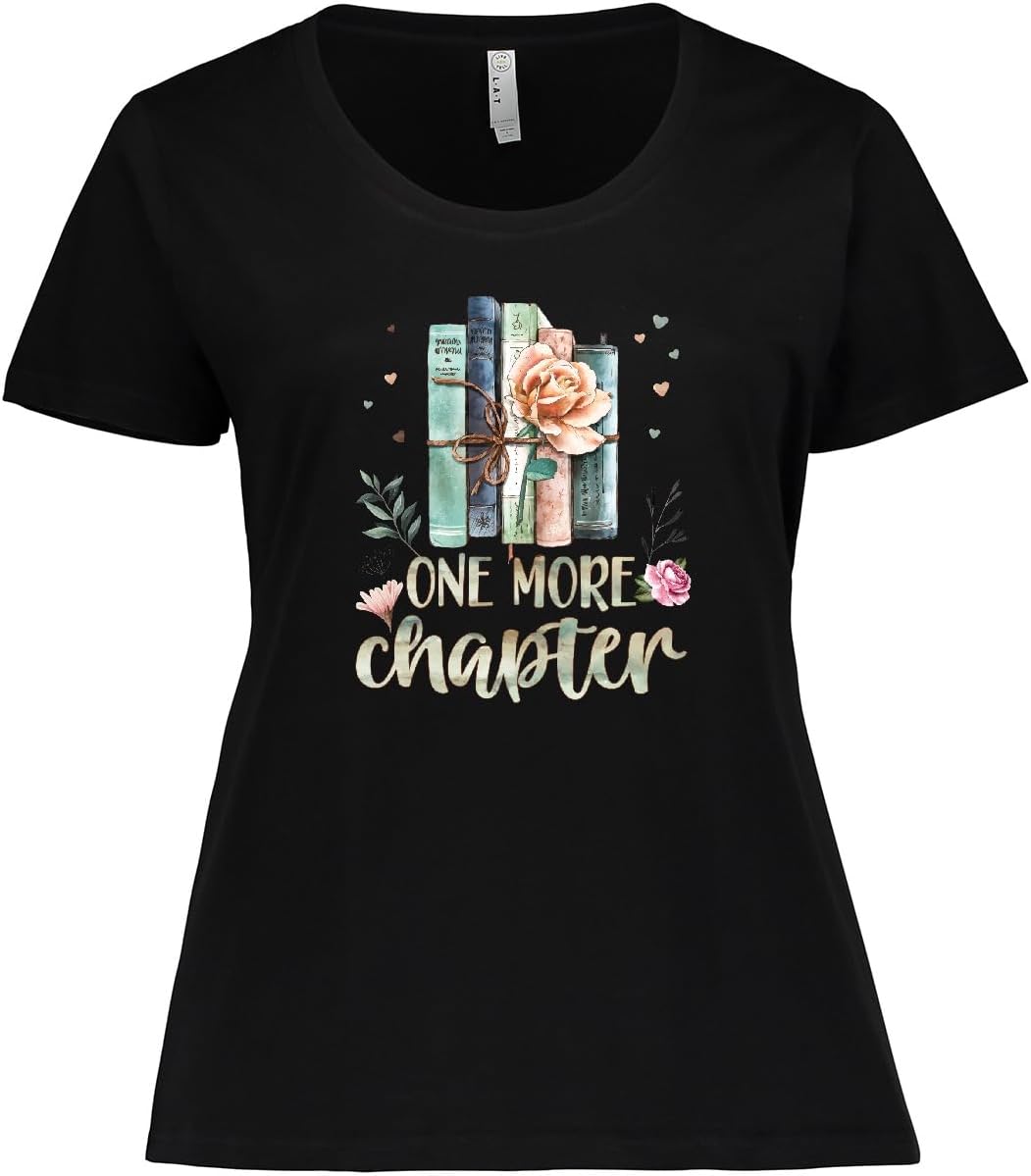 inktastic 1 More Chapter Book Lover Reading Women's Plus Size T-Shirt