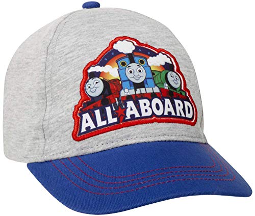 Mattel Toddler Boys  Baseball Cap ? Thomas The Train Curved Brim Snap-Back Baseball Hat, Size Ages 2T-4T, Thomas Grey
