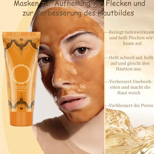 Peel Off Maske Gesicht, Peeling Masken für Peeling Gesicht, Face Mask with Hyaluronic, Overnight Mask für Gesichtsreinigung, Gesichtsmaske für Poren Verkleinern, Maske für Strahlende Gesichts – Bild 5