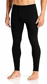 Calça Térmica Masculina Sem Pé Tamanho Único Para Adulto Segunda Pele Para o Inverno Frio Calça Legging Térmica