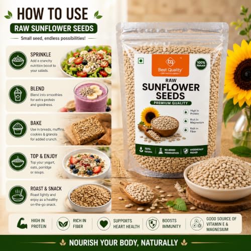 Best Quality Mart Raw Sunflower Seeds 1kg - Image 7