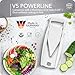 Börner Mandoline Slicer V5 (Starter Set) • Vegetable V-Slicer for Slices, Sticks & Dices in Various Sizes • With Stainless Steel V-Blade • Adjustable Kitchen Slicer • Color: White