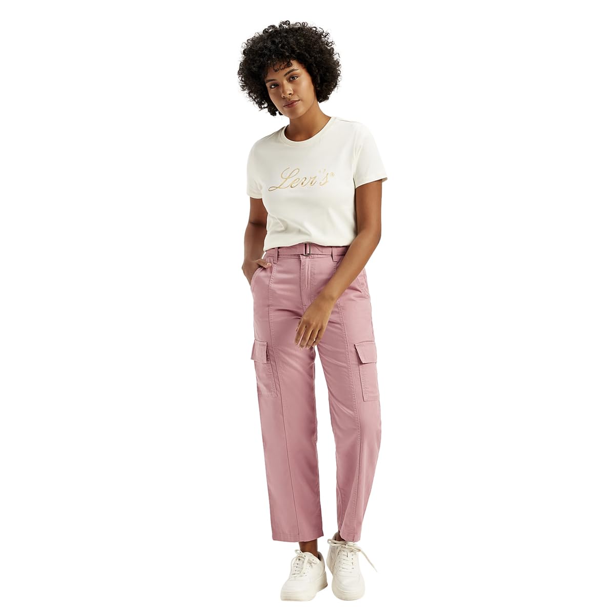 Levi's Women's High Rise Tapered Casual Pants in neutral