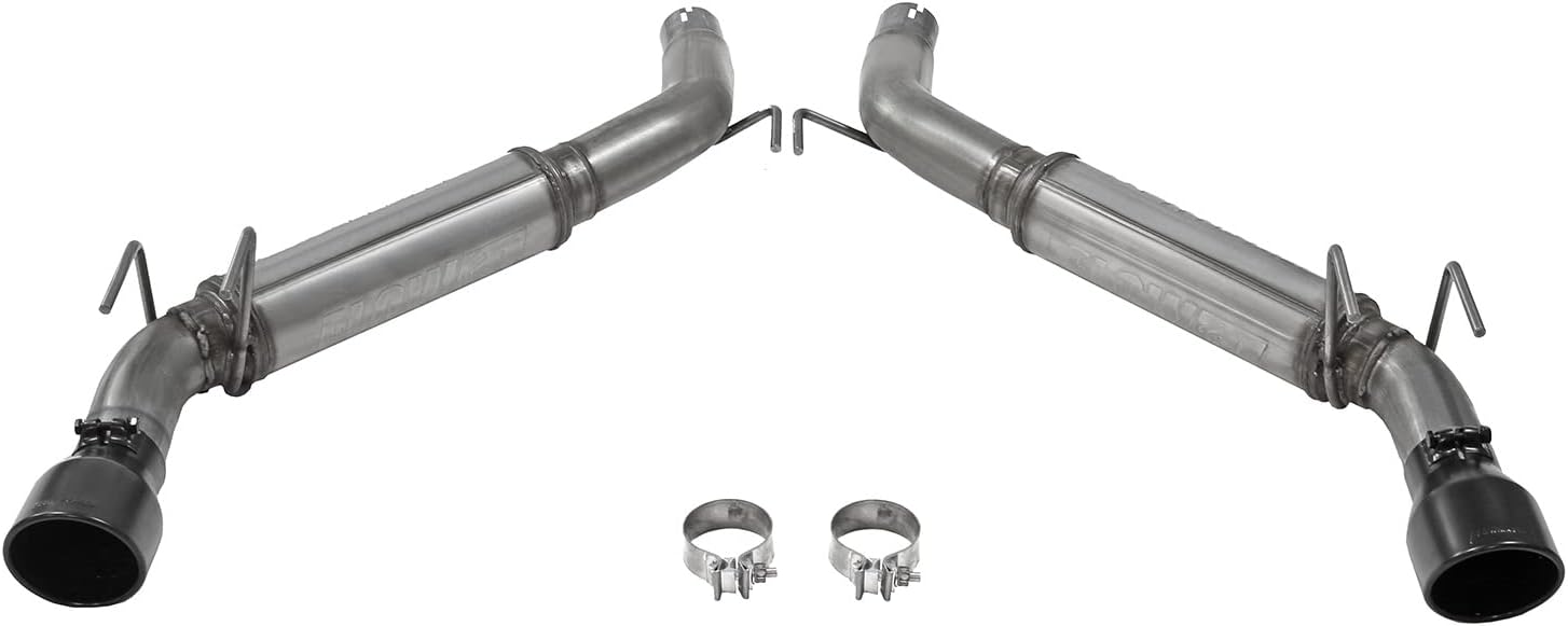 Flowmaster 717991 FlowFX Axle-Back Exhaust Kit 3 Inch 409 Stainless Steel with 4.5 Inch Black Ceramic Coated 304 Stainless Steel Tips Compatible with 2010-2015 Chevy Camaro 6.2L V8
