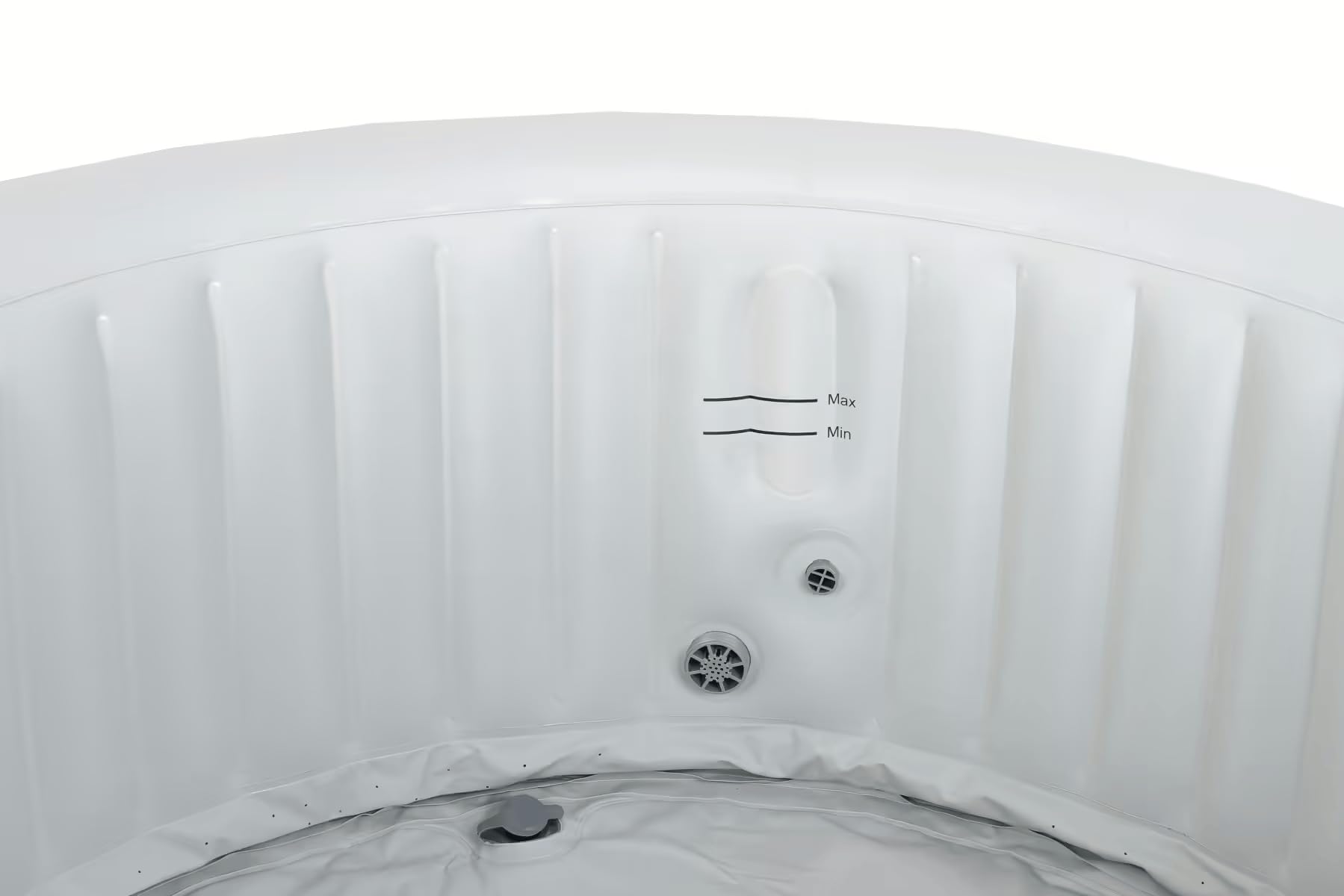 BeneoSpa Nouveau 2026 Spa Gonflable Portable à Bulles, Bain à Remous, Jacuzzi (Marron-Blanc)