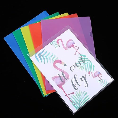 Miniatura 9 de 20 carpetas transparentes de plástico para proyectos, carpetas de documentos transparentes, 12.2 x 8.7 pulgadas, carpetas de plástico para tamaño