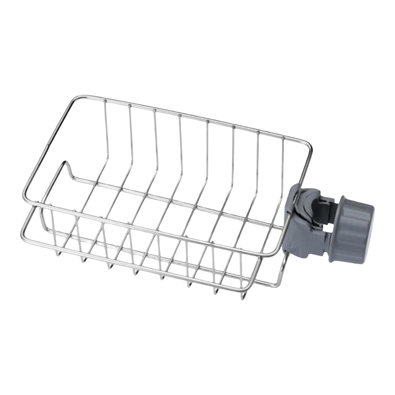 Merishopp Stainless Steel Sink Drain Rack Sponge Holder for Bathroom Kitchen Organizer Heighten no Rail-image-40