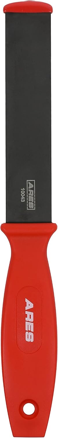 ARES 10043 – Extra Long Tungsten Carbide Scraper – 1-1/4-Inch-Wide Blade – 12-Inch Overall Length - Tungsten Carbide Blade Tip with Abrasive Finish – Removes Residue from Steel, Aluminum, and More