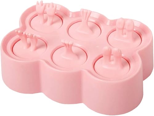 Miniatura 10 de Cabilock Moldes de silicona para paletas de 6 cavidades, moldes reutilizables para helados, bandejas para paletas de hielo, máquina de hielo para