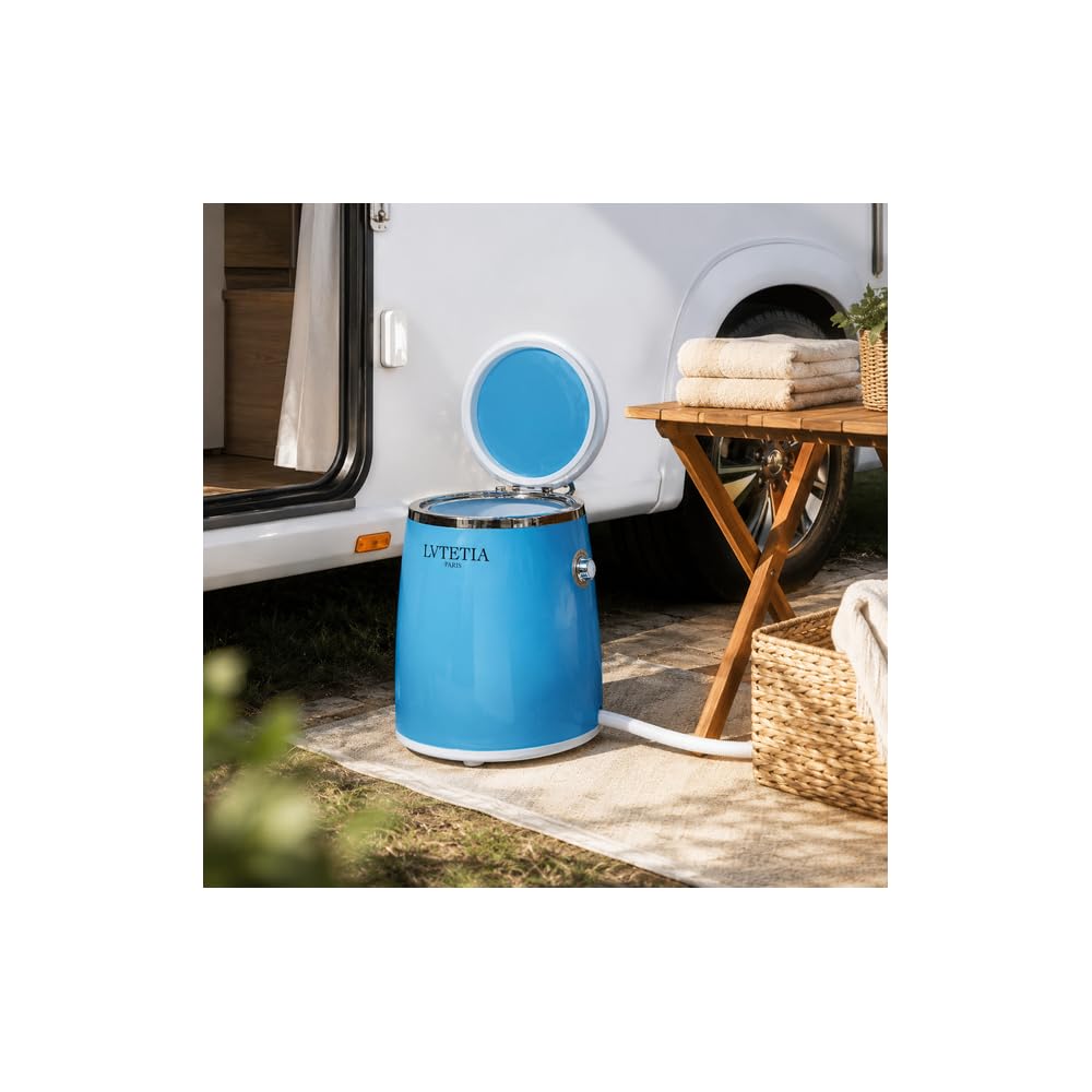 Mini lave linge multifonction 3.5kg de 240W Portable avec Fonction Essorage, Petite taille compact, Capacité de charge 3.5 kg Idéal pour Étudiant, Camping, Camping Car, Petite salle de bain