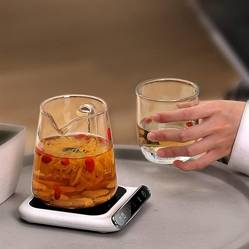 Miniatura 6 de Calentador de tazas de café, calentador de tazas de café, calentador eléctrico inteligente de bebidas con 3 ajustes de temperatura, calentador de