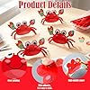 Crtiin 24 Sets Summer Crab Crafts for Kids DIY Crab Paper Crafts Kits Make Your Own Scene Art DIY for Party Games, Classroom, Vacation Bible School #2
