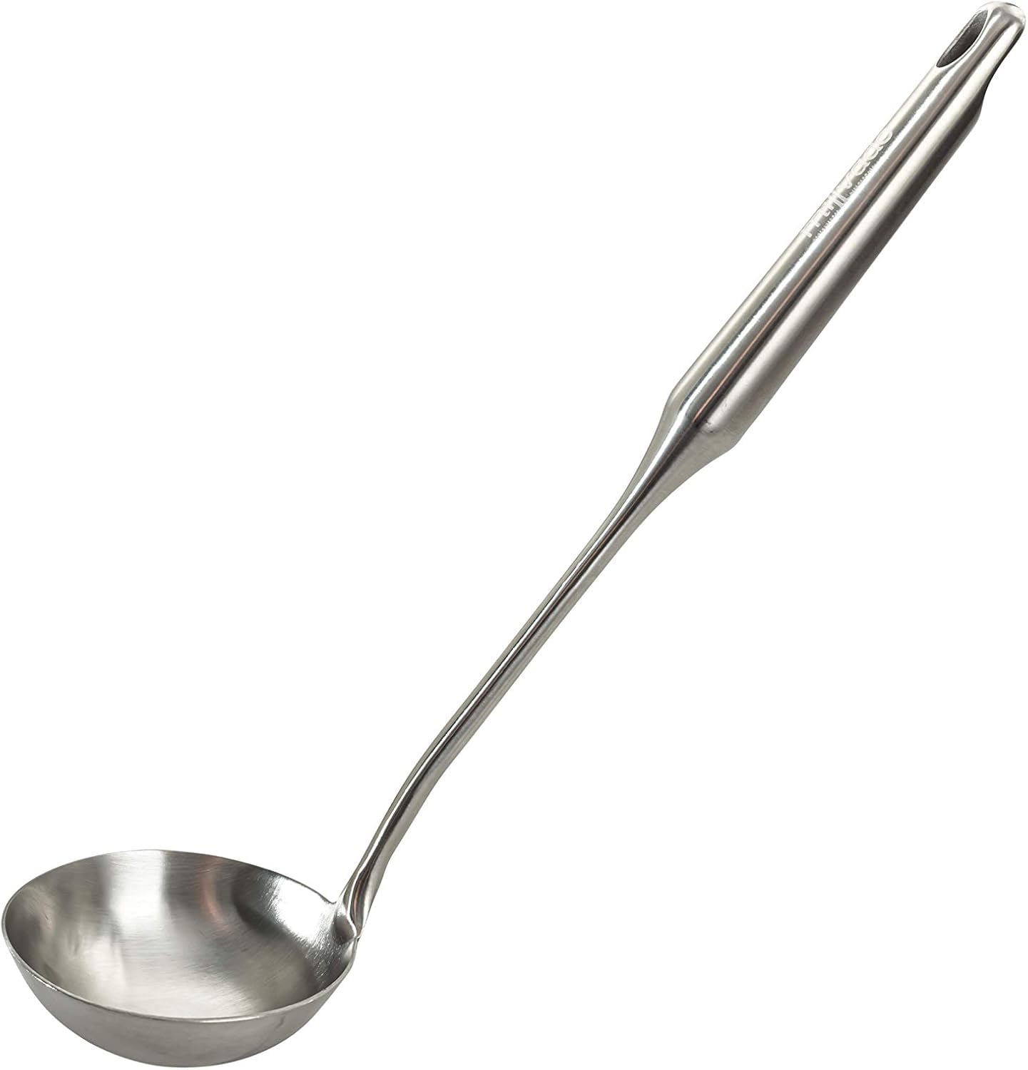 Stainless Steel Soup Ladle - 15" Dishwasher Safe, Durable Metal Ladle for Serving or Cooking