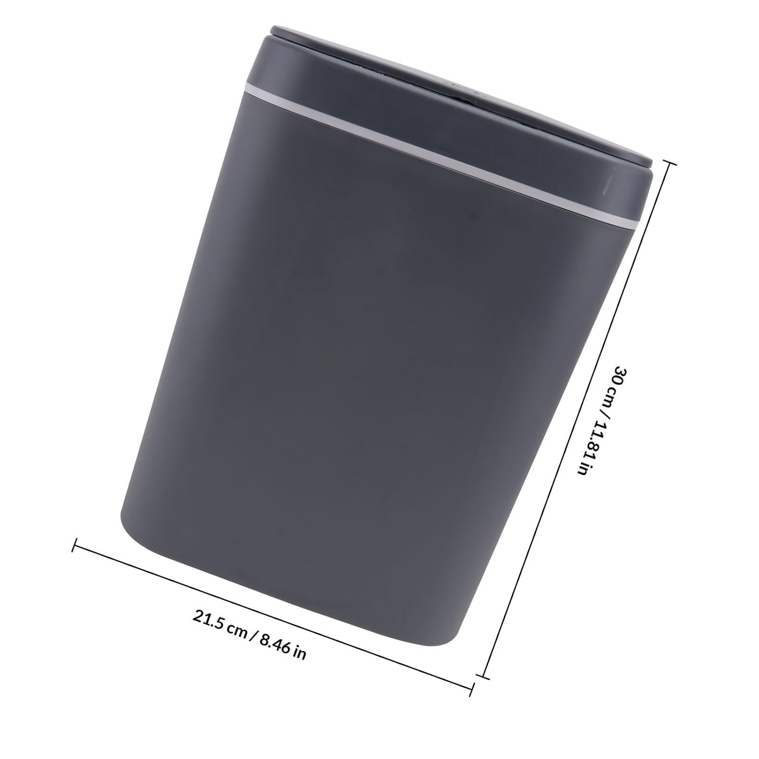 Smart Trash Can Plastic Dustbin Silent Operation with Automatic Induction Lid, USB Charging for Living Room and Bedroom
