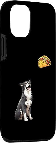 Miniatura 6 de Funda para iPhone 12 Pro Max Border Collie mirando a Taco, divertida funda Border Collie