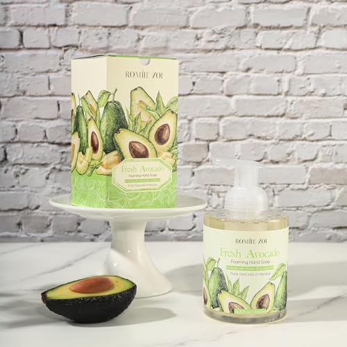 Image of ROMIIE ZOI Foaming Hand Soap, Avocado, 500ml / 16.8fl.oz | With Gift Box, Gentle cleansing, nourishes skin without drying