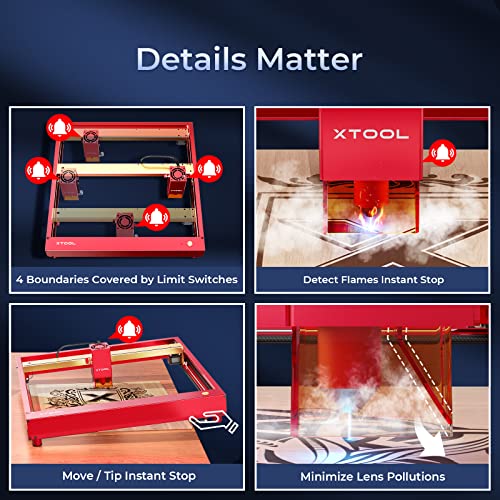 Xtool D1 Pro Laser Engraver, 10W Laser Cutter Engraving Machine For Personalized Gifts, 60W Precisely Laser Engraving Machine, Cnc Machine And Laser Engraver For Wood And Metal, Acrylic, Glass, Etc. #TOP4
