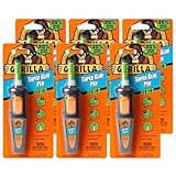 Gorilla Super Glue Gel Pen, 5.5 Gram (Pack of 6)
