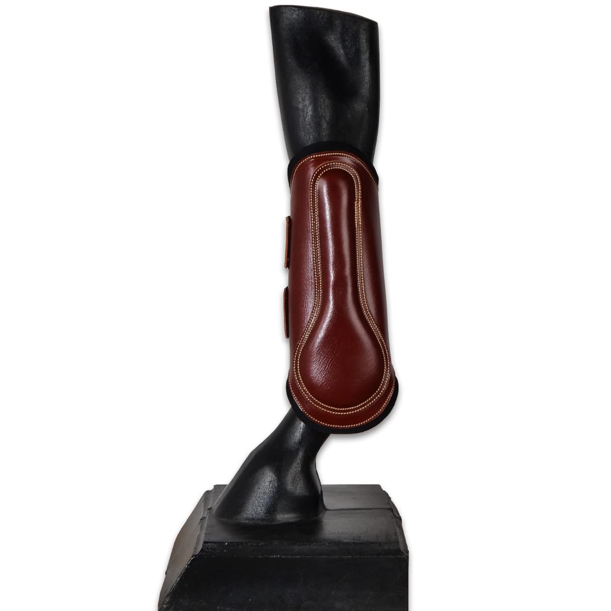 Protector | Cuero y neopreno | Talla Grande | Color Cereza | Equipamiento para el caballo | Producto de Guarnicionería | Tradición artesana | Los Nietos