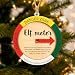 Elf Meter Funny, Unique Ornament with Naughty or Nice Arrow, Holiday Decor, Funny Gifts for Friends Coworker Family, Elf Meter Decoration for Tree, Christmas Ornaments Decoration