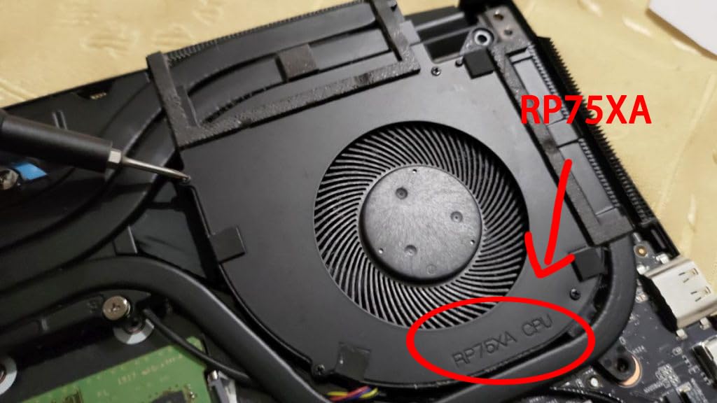 BestParts Ventola di raffreddamento di ricambio CPU + GPU per Gigabyte AERO 15 (Intel 9a generazione), per AERO 15S SA / 15S WA/XA / 15 SA/XA, P/N: RP75XA, PLB07010S12HH (non versione OLED)