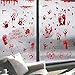 Stickers halloween Utilisé pour les autocollants de fenêtre d'Halloween motif empreintes de sang, empreintes de pieds, fenêtre, miroir, baignoire, maison de poupée