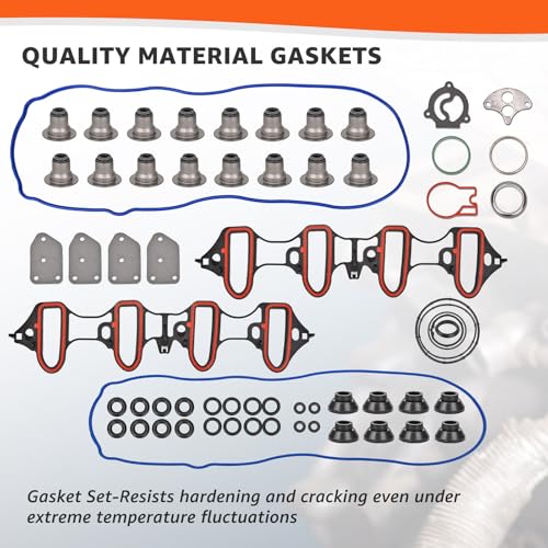 Image of Full Cylinder 5.3 Head Gasket Set Compatible with 2005-2014 Chevy Silverado 1500 Tahoe Avalanche Express Suburban for GMC Sierra Savana Yukon Envoy Escalade 5.3L LM7 L59 V8 Engine HS26191PT-1 CS9284
