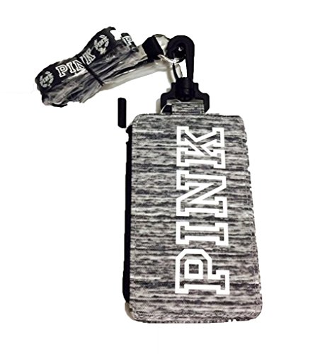 Victorias Secret Lanyard ID Holder Zipped Wallet case Grey Marl