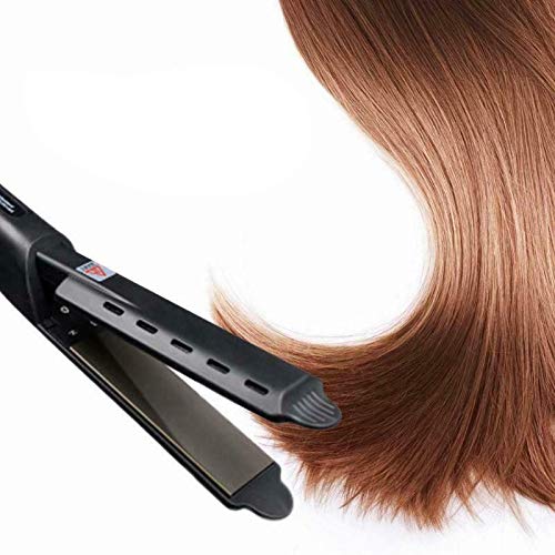 Hair Straightener, Ceramic Tourmaline Ionic Flat Iron Hair Straightener for Straightens & Curls with Adjustable Temp, Smooth Glide for All Hair Types