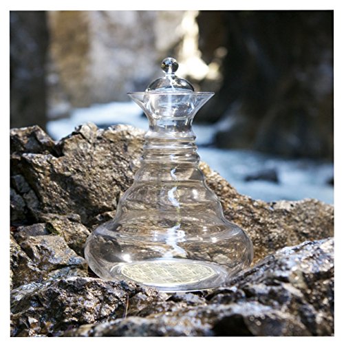 Golden Alladin Karaffe, 1,3 l, von Nature's Design, Tranparent, Gold, 28 cm