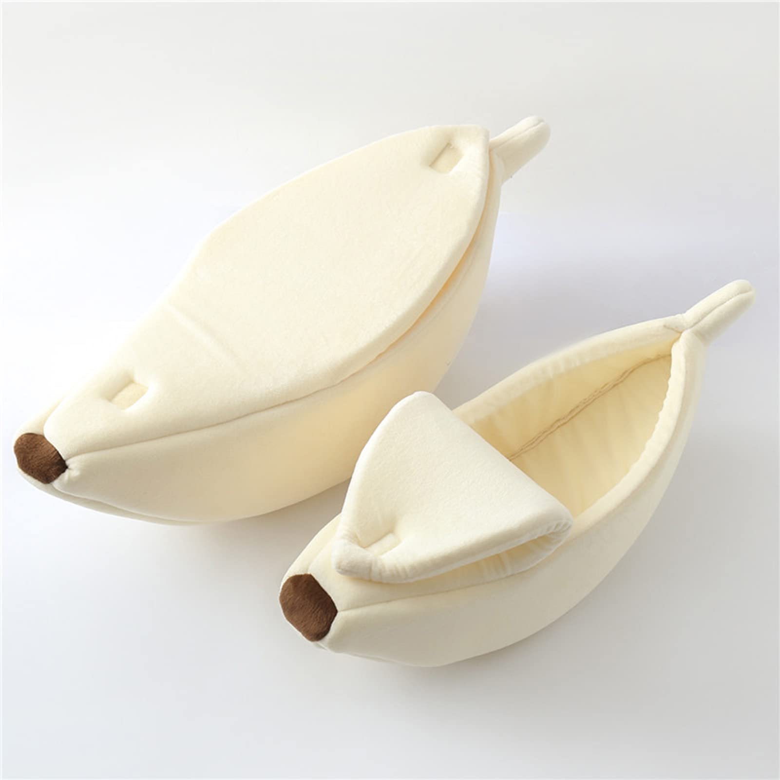 AOKID Banana Shape Dog Bed Cat Beds for Indoor Cats Super Soft Cozy Pet Bed for Small Cats