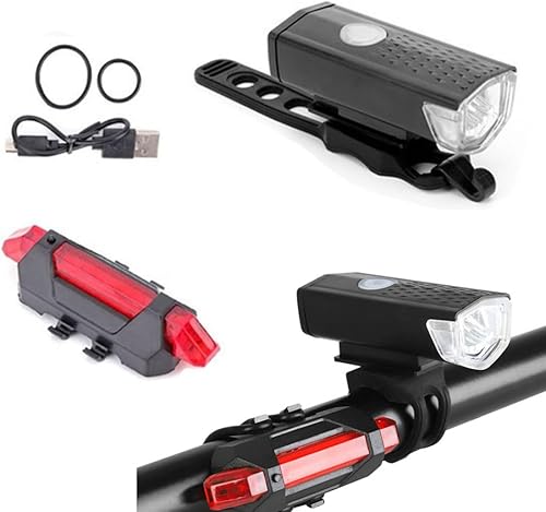 Miniatura 3 de Waterproof Lamp USB LED Rechargeable Front and Tail Light Set Bike Accessories USB Rechargeable Cycle Lamp