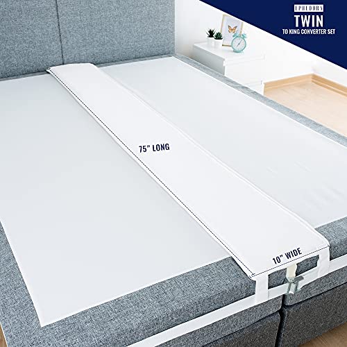 EPHEDORA Extrabreiter Bettbrückenverbinder, Doppel- zu King-Size-Konverter-Kit mit Gurt, verstellbarer Matratzenverbinder für Bett, rutschfest, Aufbewahrungstasche im Lieferumfang enthalten - Image 8