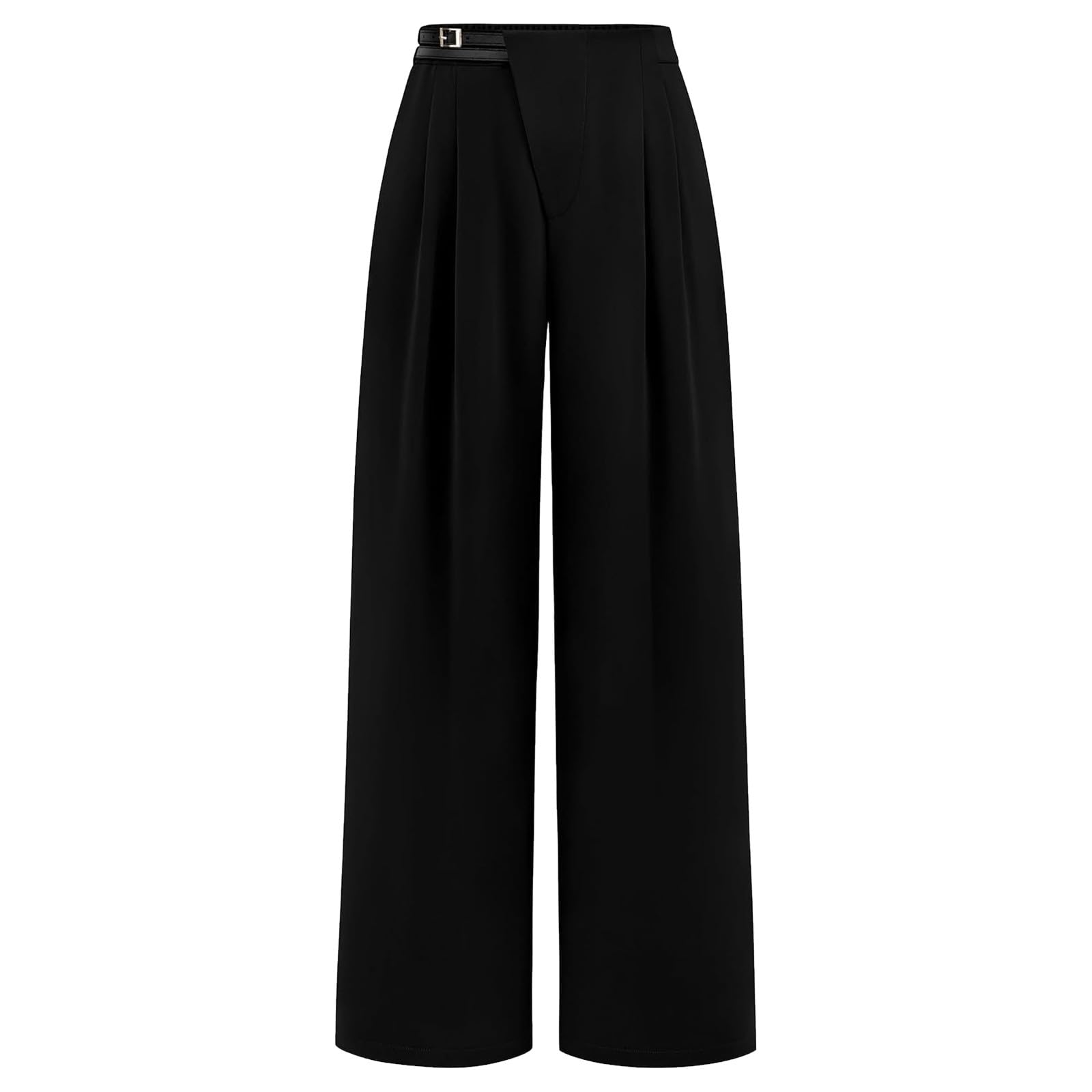 GOKKILRW Womens High Waist Wide Leg Pants Dressy Business Work Trousers Loose Fit Palazzo Casual Office Pants with