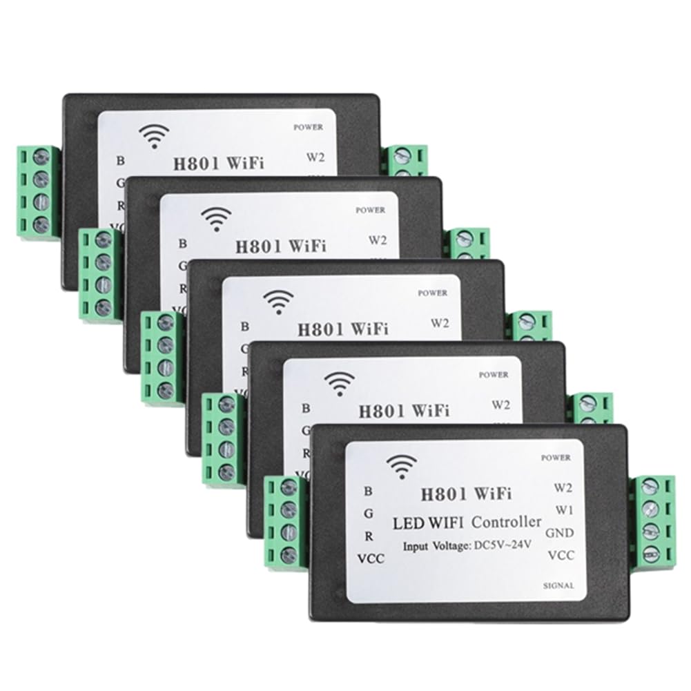 RGBW sterownik LED WiFi H801 RGBW LED kontroler WiFi LED RGB kontroler do kontrolera 5050 RGBW