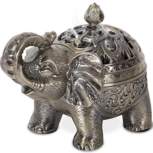 Standing Elephant Incense Burner