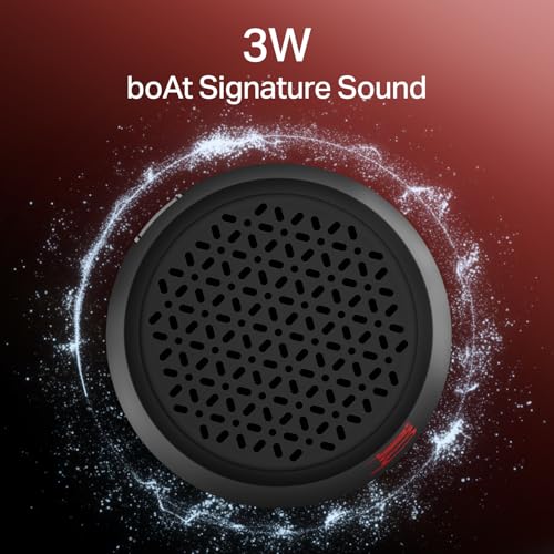 Image of Boat Stone Uno, 3W Signature Sound, 6HRS Battery, TWS Feature, Bluetooth v5.4 & Type-C Interface, Bluetooth Speaker, Wireless Speaker, Portable Speaker(Raging Black)