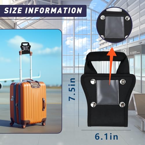 Convenient Luggage Handle Extender 7.5-Inch Extension for Carry-On and Suitcase Durable Nylon, Easy Installation, Suitable for All Travelers3
