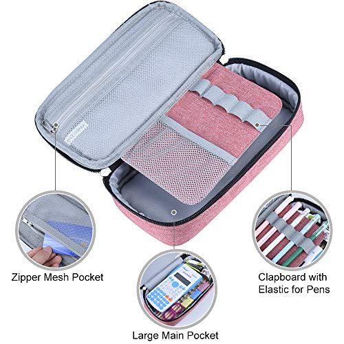 Image of Chelory Big Capacity Pencil Case Large Pencil Bag Pouch Pen Case Pencil Marker Holder Stationery Storage Makeup Bag for Office Supplies Adults