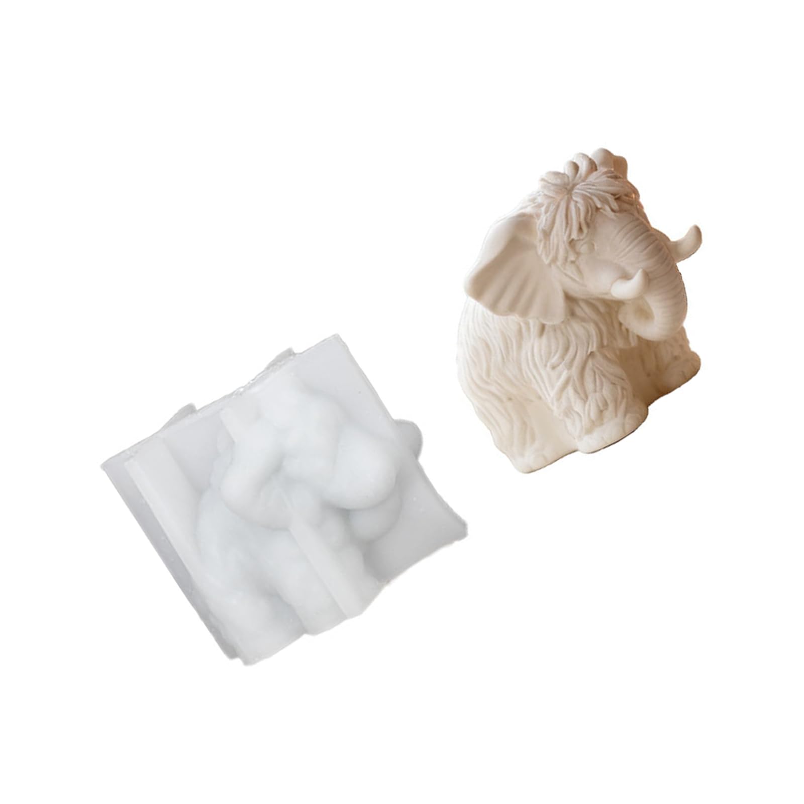 Osniyaw Multicolor Sturdy Silicone Mould With Thai Elephant Motifs For Making Candles, Soaps And Craft Projects Silicone Candle Mould